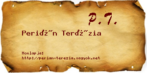 Perián Terézia névjegykártya